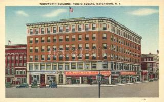 Watertown, Woolworth Building, Public Square, Savings Bank