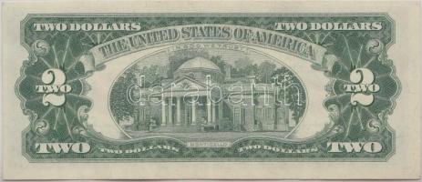 Amerikai Egyesült Államok 1963. 2$ vörös pecséttel T:II
USA 1963. 2 Dollars with red seal C:XF