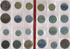 36db vegyes fémpénz tétel néhány emlékéremmel, albumba rendezve, főleg Brit Karibi Területek T:vegye...