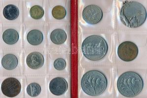 36db vegyes fémpénz tétel néhány emlékéremmel, albumba rendezve, főleg Brit Karibi Területek T:vegye...