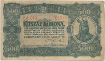 1923. 500K nyomdahely nélkül T:III