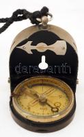 Gamma iránytű bőr tokban, jó állapotban / Gamma compass