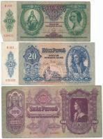 110db-os vegyes, magyar pengő bankjegy tétel T:vegyes