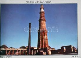 4 db MODERN használatlan indiai városképes képeslapfüzet összesen 40 lappal; Calcutta, Kutab Minar, ...