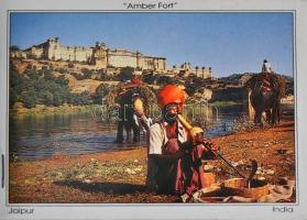 4 db MODERN használatlan indiai városképes képeslapfüzet összesen 40 lappal; Calcutta, Kutab Minar, ...