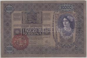 1918. 10.000K piros "MAGYARORSZÁG" körbélyegzővel T:III