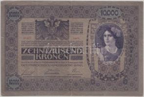 1918. 10.000K piros "MAGYARORSZÁG" körbélyegzővel T:III