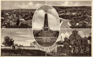 Kosovo, Gratchanitsa Monastery, Officers Casino, park, Kara-George and Prichtina street, Sultan Murat Mausoleum (EK)