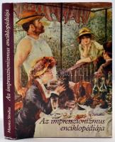 Sérullaz Maurice: Az impresszionizmus enciklopédiája Georges pillement, Bertrand Marret, Francois Duret-Robert közreműködésével. Békéscsaba, 1983, Corvina. Sok képpel illusztrált kiadvány. Kiadói egészvászon kötésben, fedőborítóval. Fedőborító kissé kopottas, egyébként, jó állapotú.