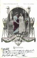 Liebeswerben / Romantic couple, Fritz Grandt No. 131. s: K. v. Rozynski (EK)