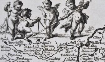 1729 Provincia archiepiscopatus Salisburgensis. A salzburgi érsekség térképe, metszette Johann Balth...