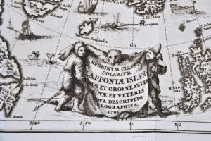 1701 Regionum circum polarium Lapponiae Islandiae et Groenlandiae novae et veteris nova descriptio g...