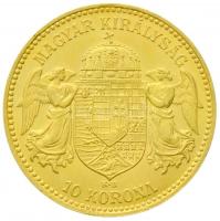 1907KB 10K Au "Ferenc József" Körmöcbánya (3.39g/0.900) T:2
Hungary 1907KB 10 Korona Au &q...
