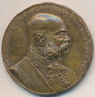 1898. "Jubileumi Emlékérem Fegyveres Erő Számára" Br kitüntetés mellszalag nélkül (34mm) T:2-,3 ph. Hungary 1898. "Jubilee Medal for the Armed Forces" decoration without ribbon (34mm) C:aVF edge error NMK 249.