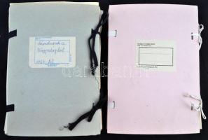 2 db fűzős mappában, kb. 389 db MODERN, rendszerezett városképes lap, benne főként külföldi városképes lapok, valamint több magyar és határon túli magyar városképes lap és néhány fotó / cca. 389 modern, systematized postcards in 2 albums, mainly foreign an Hungarian postcards, including some photos