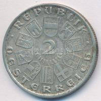 Ausztria 1928. 2Sch Ag "Schubert" T:2- Austria 1928. 2 Schilling Ag "Schubert" C:VF