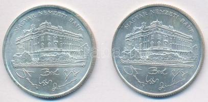 1992. 200Ft Ag "MNB" (2x) T:2,2-
Adamo F13