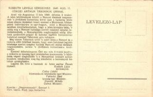 Kossuth levele Görgei Arthurnak, Komlós 'Negyvennyolc' sorozat I. / Kossuth's letter ...