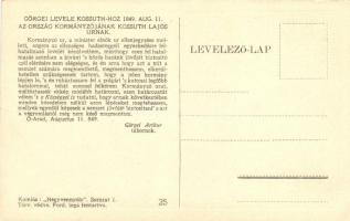 Görgei Arthur levele Kossuth Lajosnak, Komlós 'Negyvennyolc' sorozat I. / Arthur Görgei ...