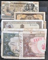 158db vegyes magyar és külföldi bankjegy, albumba rendezve, közte érdekesebb darabok is T:vegyes