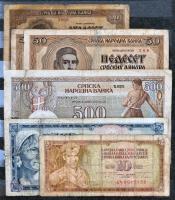 158db vegyes magyar és külföldi bankjegy, albumba rendezve, közte érdekesebb darabok is T:vegyes