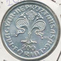 1978. 200Ft Ag "Első magyar aranyforint" T:BU Adamo EM56