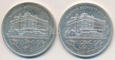 1992. 200Ft Ag "MNB" (2x) T:2,2-