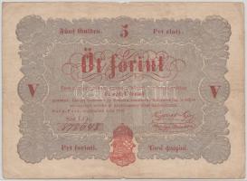 1848. 5Ft "Kossuth bankó" barna T:III