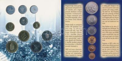 1996. 10f-100Ft 10klf db "50 éves a forint" dísztokos szettben T:BU