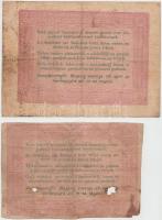 1848. 5Ft "Kossuth bankó" barna (2x) T:III,IV