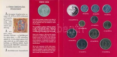 1994. 10f-100Ft 10xklf db + 200Ft Ag "Deák" dísztokos szettben T:BU