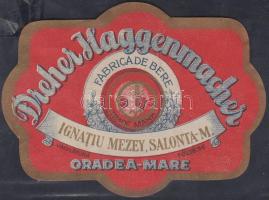 cca 1930 Dreher sörcímke, Nagyvárad