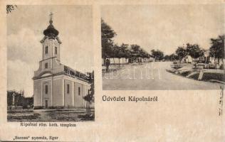 Kápolna, Római katolikus templom, utca (EK)