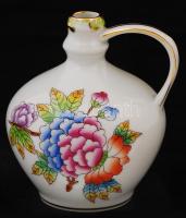 Herendi Viktória mintás kézzel festett mini vizeskorsó, hibátlan, jelzett, m: 8 cm