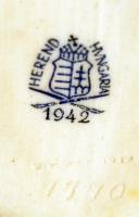 Herendi Viktória mintás cipő, kézzel festett, hibátlan, jelzett, m: 10 cm /
Herend chinaware shoe