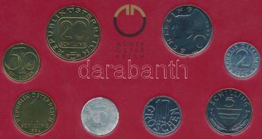 Ausztria 1994. 2gr-20Sch 8xklf db műanyag- és papírtokos szettben T:1 Austira 1994. 2 Groschen - 20 Schilling 8xdiff pcs in set in plastic and paper case C:UNC