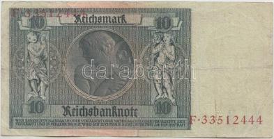 Német Birodalom/Weimari Köztársaság/Német 3. Birodalom 10db klf bankjegy T:vegyes
German Empire/Weim...