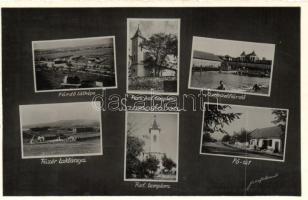 Kolozsvár, Szamosfalva, Tüzér laktanya, Római katolikus és Református templom, Fő út / barrack, churches, Main street