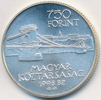 1998. 750Ft Ag "Budapest egyesítésének 125. évfordulója" T:BU