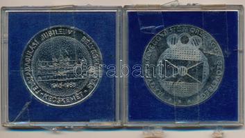 1984. "MÉE - Levélbélyeggyűjtők Első Hazai Egyesülete" fém emlékérem (42,5mm) + 1985. &quo...