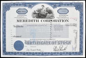 Amerikai Egyesült Államok/Iowa 1970. "Meredith Kiadói Vállalat" részvényelismervénye 20 ré...
