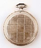 Oris zsebóra, díszített tokkal, felhúzókorona nélkül, javításra szorul / Oris pocket watch, winder m...