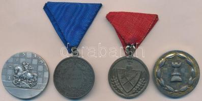 1948-1951. 4db SAKK díjérem, kettő mellszalaggal T:1-,2,2-