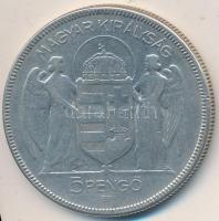 1930. 5P Ag "Horthy jobbra" T:3 Adamo P8