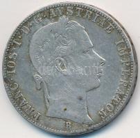 1864B 1Fl Ag "Ferenc József" T:2-