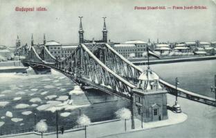 Budapest, Ferencz József híd télen (EK)