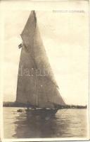 1928 Siófok, vitorlás hajó photo