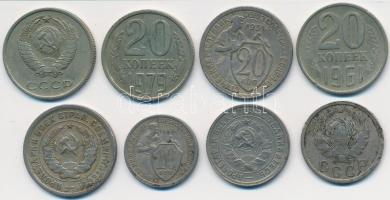 Szovjetunió 1932. 10k + 1932-1935. 15k (2x) + 1931-1979. 20k (5x) T:2,2-
Soviet Union 1932. 10 Kopek...