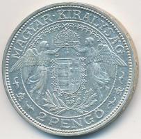 1936. 2P Ag "Madonna" T:1-
Unger: 1511., Adamo P7