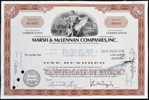 Amerikai Egyesült Államok/Delaware 1976. "Marsh & McLennan Companies, Inc." részvényel...